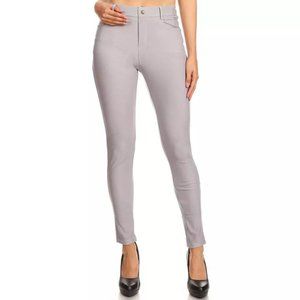 Pull-On Stretchy Skinny Cotton Leggings